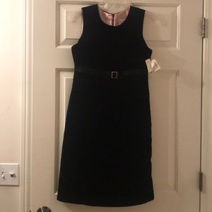 Girl’s Black Velvet-like Dress